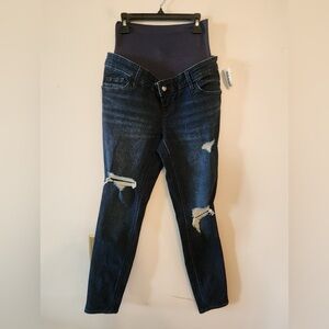 Gap Maternity full panel Rockstar super skinny jeans size 4 short